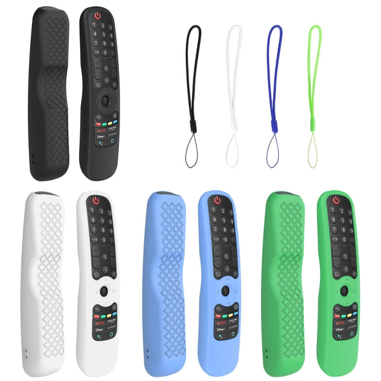 For LG AN-MR21GC / AN-MR21N / AN-MR21GA TV Remote Control Silicone Case(Luminous Blue) - Remote Control Covers by buy2fix | Online Shopping UK | buy2fix