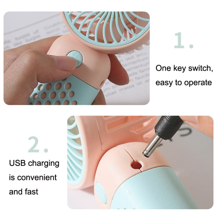 Z8 Handheld Cute Mini USB Fan Portable Dormitory Desktop Fan(Yellow) - Electric Fans by buy2fix | Online Shopping UK | buy2fix