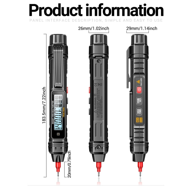 ANENG A3005 40 Megohm Intelligent Anti-burning High-precision Digital Universal Meter(Matching Group) - Digital Multimeter by ANENG | Online Shopping UK | buy2fix