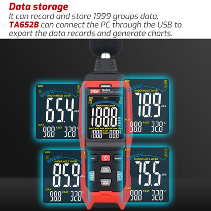 TASI TA652A Home Noise Tester Detection Volume Device - Light & Sound Meter by TASI | Online Shopping UK | buy2fix