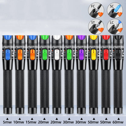 1-60 km Optical Fiber Red Light Pen 5/10/15/20/30/50/60MW Red Light Source Light Pen, Specification: 5mW Blue - Fiber Receiver by buy2fix | Online Shopping UK | buy2fix