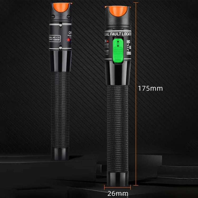 1-60 km Optical Fiber Red Light Pen 5/10/15/20/30/50/60MW Red Light Source Light Pen, Specification: 30mW Green+Orange - Fiber Receiver by buy2fix | Online Shopping UK | buy2fix