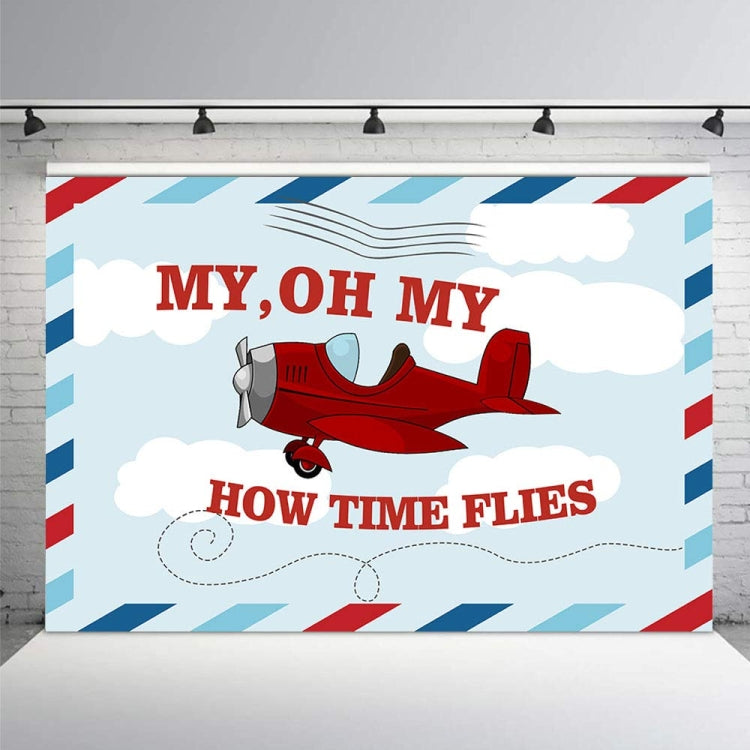 180x180cm Cartoon Small Aircraft Children Birthday Background Cloth -  by buy2fix | Online Shopping UK | buy2fix