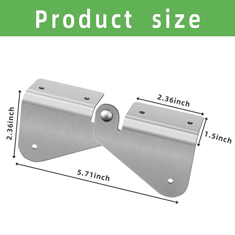 2pcs Gutter Extension Hinge Downspout Extension Flip-Up Hinge For Rectangle Or Square Downspout - Pipes & Fittings by buy2fix | Online Shopping UK | buy2fix