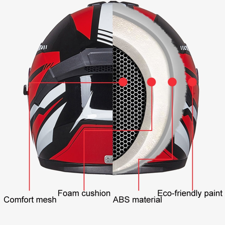 GXT Electric Vehicle Four Seasons Sun Protection & Windshield Double Lens Helmet, Size: L(Bright Black Gray) - Helmets by GXT | Online Shopping UK | buy2fix