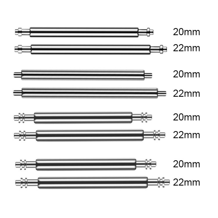 100pcs/set 304 Stainless Steel Strap Connecting Rod Strap All Steel Switch Lugs, Style: No Drag (1.5x20mm) - Watch Accessories by buy2fix | Online Shopping UK | buy2fix