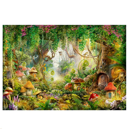 150 x 210cm Fantasy Forest Photography Background Cloth Cartoon Kids Party Decoration Backdrop(4197) -  by buy2fix | Online Shopping UK | buy2fix