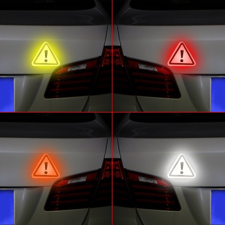 10pcs Car Tail Triangle Reflective Stickers Safety Warning Danger Signs Car Stickers(Green) - Warning Sticker by buy2fix | Online Shopping UK | buy2fix