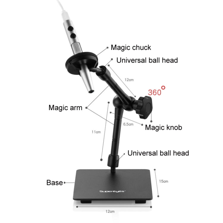 5 Million Digital Electron Microscope Magnifying Dermatoscope, Specification: B008+Z008 High Low Lifting Racks+10 inch Screen - Digital Microscope by buy2fix | Online Shopping UK | buy2fix
