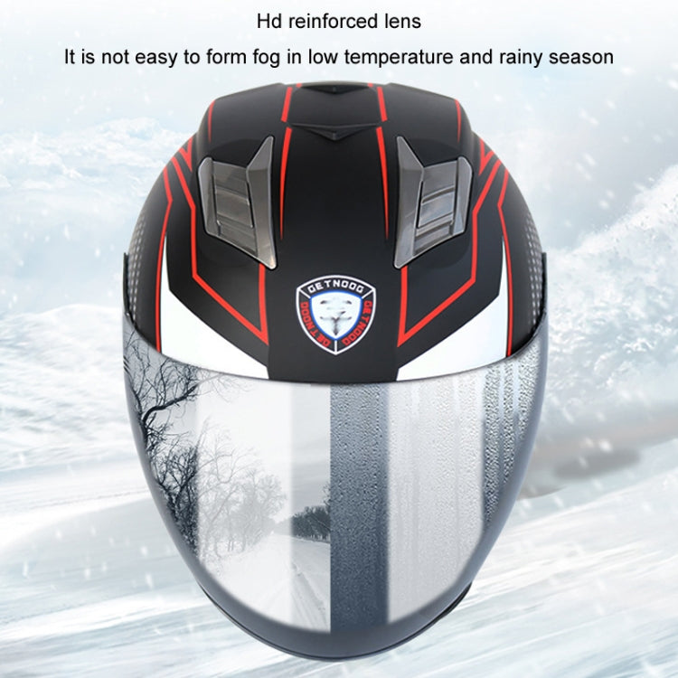 KUQIBAO Motorcycle Smart Bluetooth Sun Protection Double Lens Safety Helmet, Size: XL(Matte Black) - Helmets by KUQIBAO | Online Shopping UK | buy2fix
