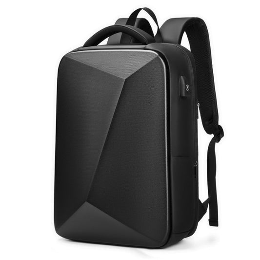 EVA Hard Shell Expandable Laptop Backpack with USB Port Multifunctional Business Travel Backpack(Black) - Backpack by buy2fix | Online Shopping UK | buy2fix