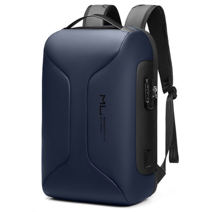 Business Large Capacity Travel Bag Multifunctional Waterproof Laptop Backpack with USB Port(Blue) - Backpack by buy2fix | Online Shopping UK | buy2fix