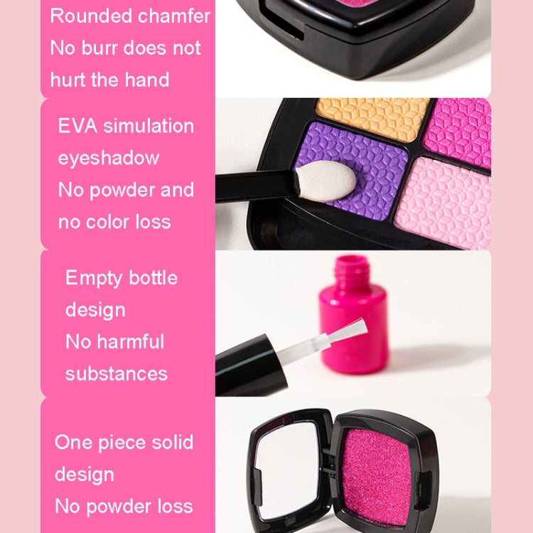 11pcs/set Girls Simulation Dressing Makeup Box Play House Non-toxic Cosmetics Set, Style: Graffiti Bag 1163 - Pretend Play Toys by buy2fix | Online Shopping UK | buy2fix