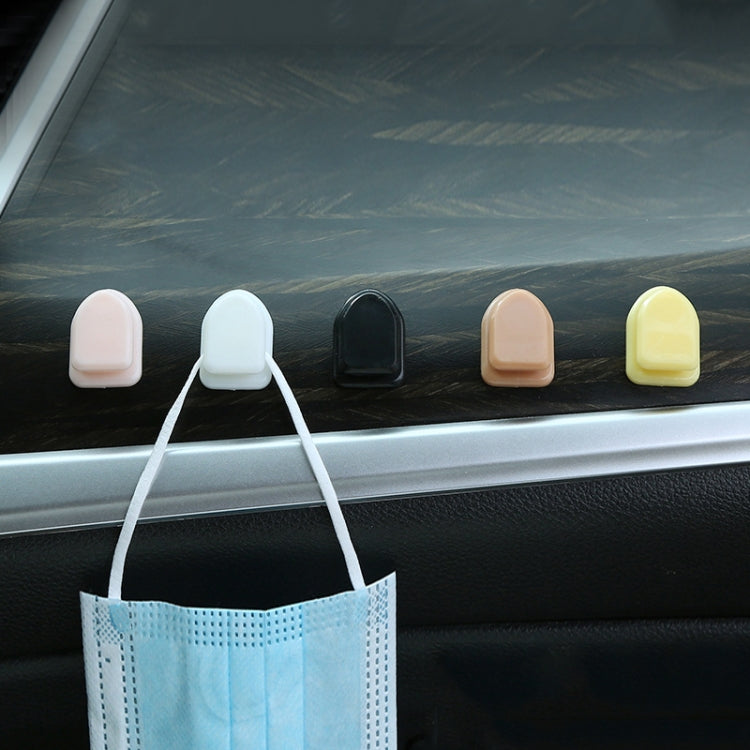 Mini Car Front Row Central Control Convenient Self-adhesive Hook, Color: Lemon Yellow - Car Holders by buy2fix | Online Shopping UK | buy2fix