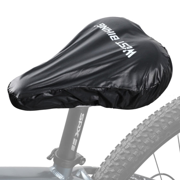 WEST BIKING 2pcs Bicycle Saddle Rain Cover Riding Equipment(Black) - Others by WEST BIKING | Online Shopping UK | buy2fix