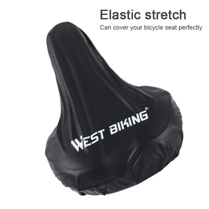 WEST BIKING 2pcs Bicycle Saddle Rain Cover Riding Equipment(Black) - Others by WEST BIKING | Online Shopping UK | buy2fix