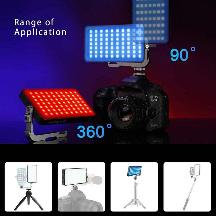 Pixel G3 Flat Panel RGB Fill Light Handheld Photography Camera Dimmable Desktop Mini Pocket Lamp(A Set) -  by Pixel | Online Shopping UK | buy2fix