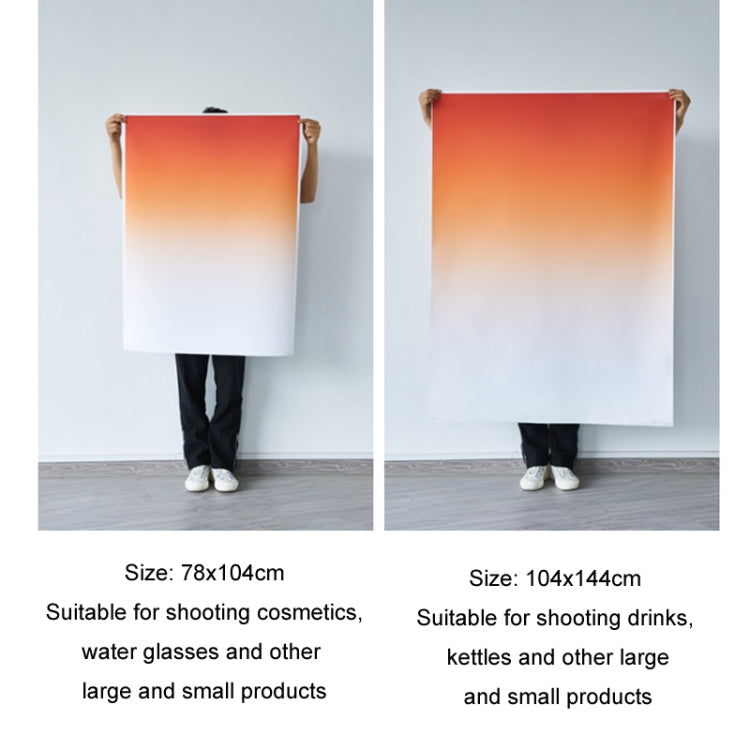 78x104cm Gradient Background Paper Photography Portrait Photo Props(Sunset And Sea) - Gradient Color by buy2fix | Online Shopping UK | buy2fix