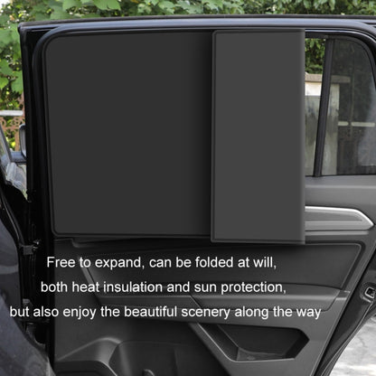 Heat-insulating Opaque Vinyl Coated Magnetic Car Curtains, Style: Full Blackout Co-pilot - Window Foils & Solar Protection by buy2fix | Online Shopping UK | buy2fix