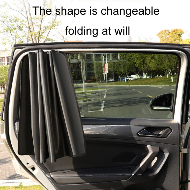 Heat-insulating Opaque Vinyl Coated Magnetic Car Curtains, Style: Full Blackout Co-pilot - Window Foils & Solar Protection by buy2fix | Online Shopping UK | buy2fix