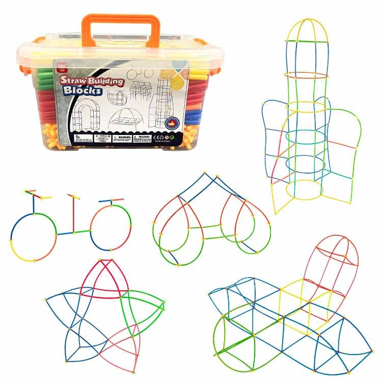 400pcs Pipe+ 400 Connectors Boxed DIY Plastic 4D Straw Building Blocks Joint Funny Development Toys - Building Blocks by buy2fix | Online Shopping UK | buy2fix