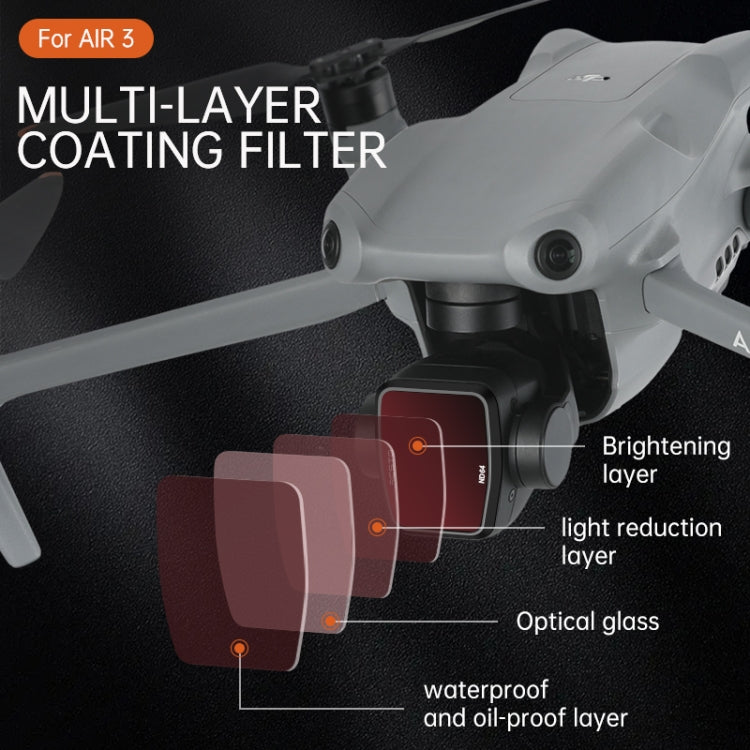 For DJI Air 3 RCSTQ Multi-Layer Coating Waterproof  Filter, Spec: CPL - Mavic Lens Filter by RCSTQ | Online Shopping UK | buy2fix