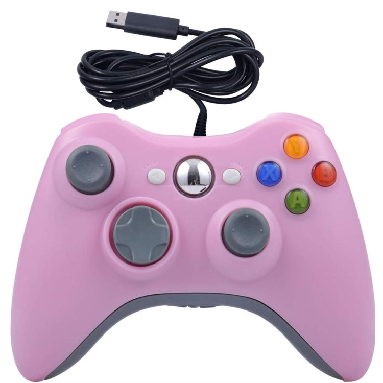 For XBOX 360 Console And PC USB Dual Vibration Wired Gamepad(Pink) - Gamepad by buy2fix | Online Shopping UK | buy2fix