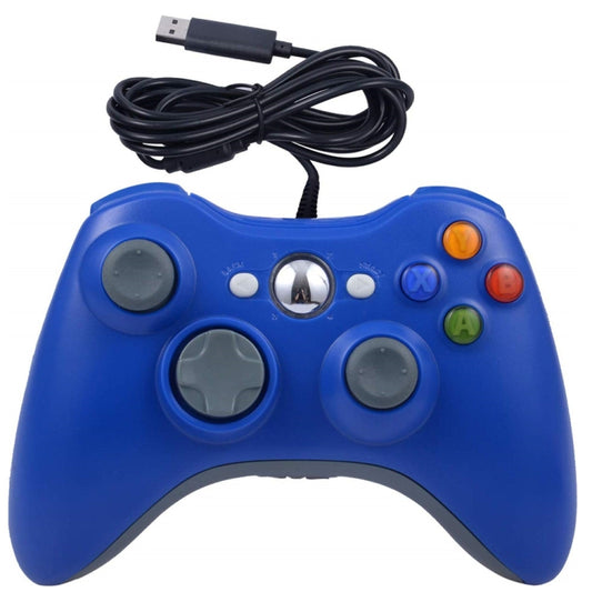 For XBOX 360 Console And PC USB Dual Vibration Wired Gamepad(Blue) - Gamepad by buy2fix | Online Shopping UK | buy2fix