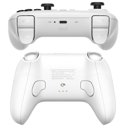 8BitDo Wireless 2.4G Gaming Controller With Charging Dock For PC / Windows 10 / 11 / Steam Deck(White) - Other Accessories by 8BitDo | Online Shopping UK | buy2fix