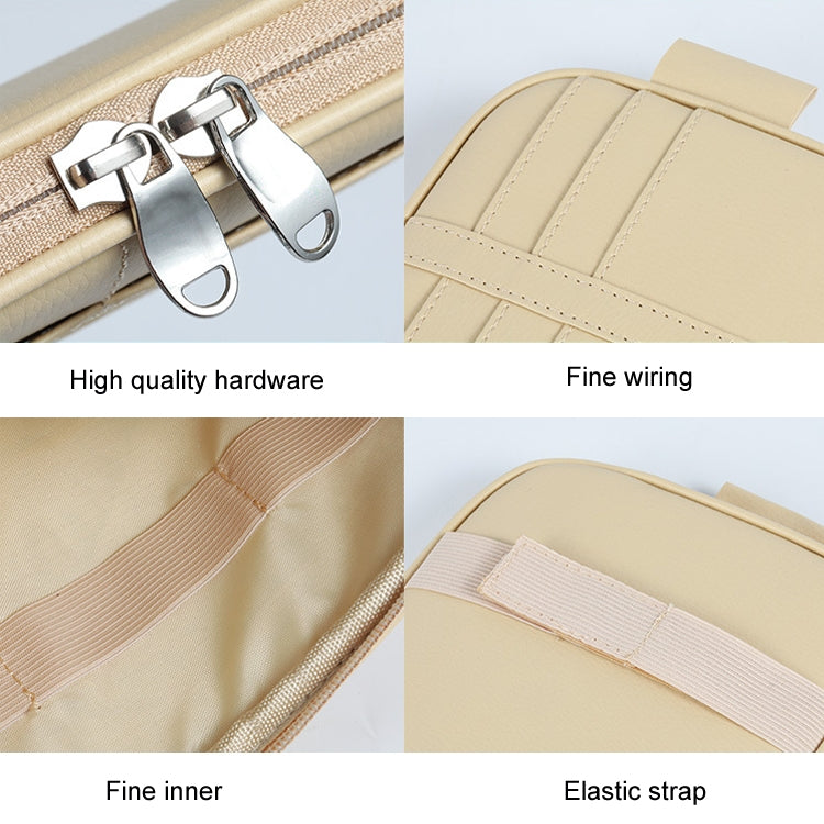 Car Driver License Storage Bag Sun Visor Sunglasses Card Holder, Color: Beige - Sunglasses & Glasses Clips by buy2fix | Online Shopping UK | buy2fix