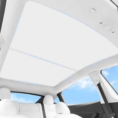 4pcs /Set For Tesla Model 3 Ice Crystal Sunshade Car Roof Front And Rear Sunroof Shade(Beige) - Window Foils & Solar Protection by buy2fix | Online Shopping UK | buy2fix