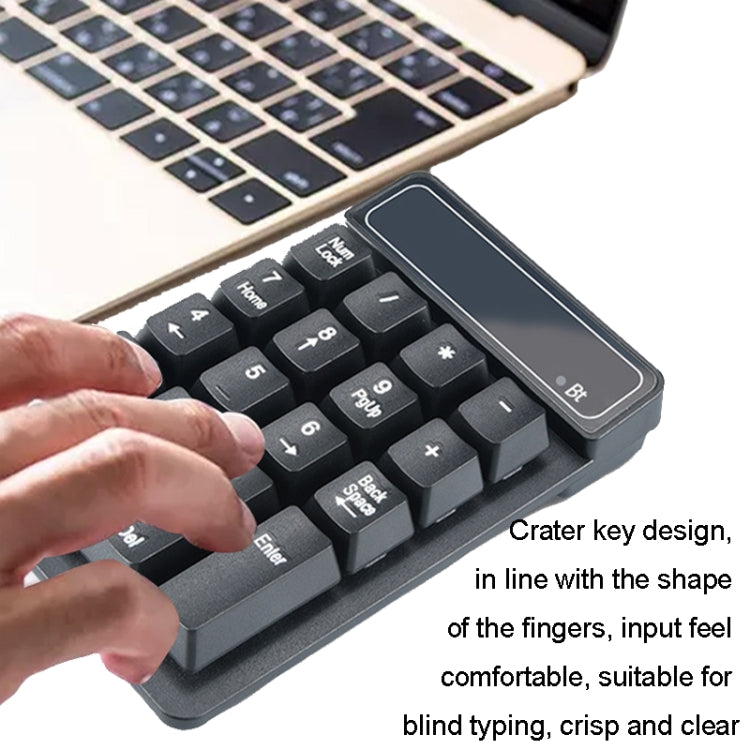 K6 19 Key Mini Wireless Bluetooth Digital Keyboard Suspended Mechanical Universal Keypad 4.0(Black) - Mini Keyboard by buy2fix | Online Shopping UK | buy2fix