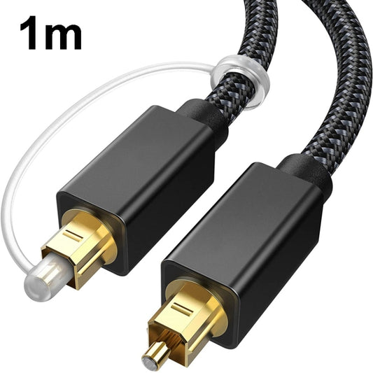 1m Digital Optical Audio Output/Input Cable Compatible With SPDIF5.1/7.1 OD5.0MM(Black) - Audio Optical Cables by buy2fix | Online Shopping UK | buy2fix