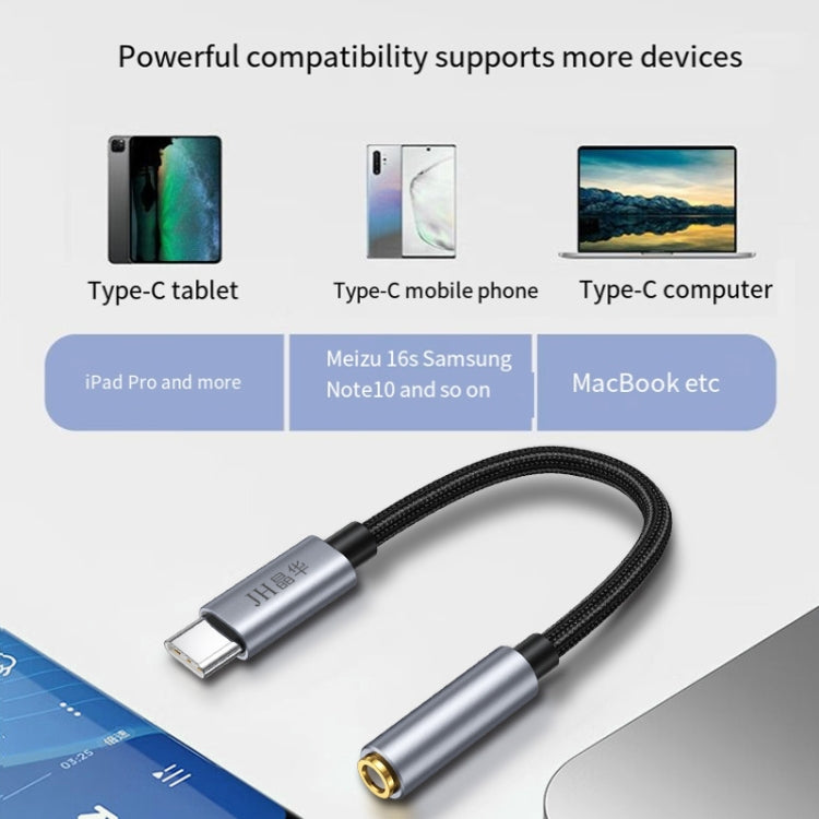 JINGHUA Type-C To 3.5mm Audio Adapter Cable Type-C Headphone Adapter Cable(Analog Model) - Type-C Adapter by JINGHUA | Online Shopping UK | buy2fix