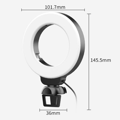 YRing48 4-Inch 48LEDs Laptop Camera Video Conference Live Beauty Ring Fill Light, Spec: Clip Set - Selfie Light by buy2fix | Online Shopping UK | buy2fix