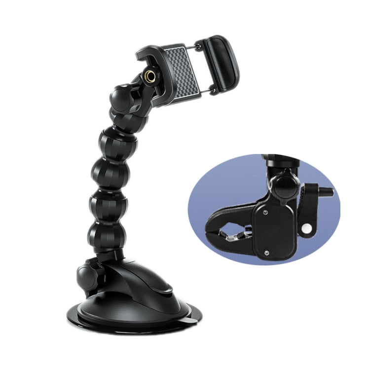 Car Snake-shaped Live Shooting Holder Mobile Phone Holder(2 in 1) - Car Holders by buy2fix | Online Shopping UK | buy2fix