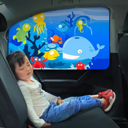 Car Cartoon Magnetic Sunshade Sunscreen Telescopic Collapsible Sunshield, Size:Driving(Fox) - Window Foils & Solar Protection by buy2fix | Online Shopping UK | buy2fix