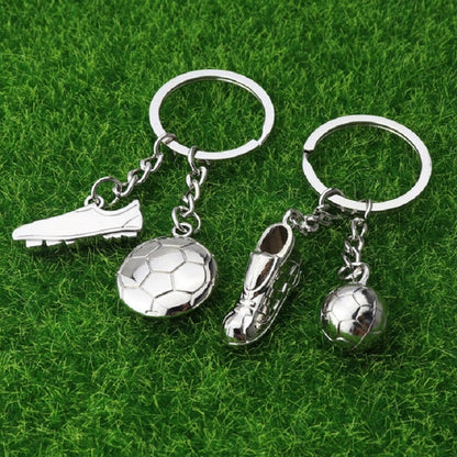 2 PCS Creative Football Gift Pendant Metal Football Shoe Keychain, Style:Football Shoes 389 - Key Rings by buy2fix | Online Shopping UK | buy2fix