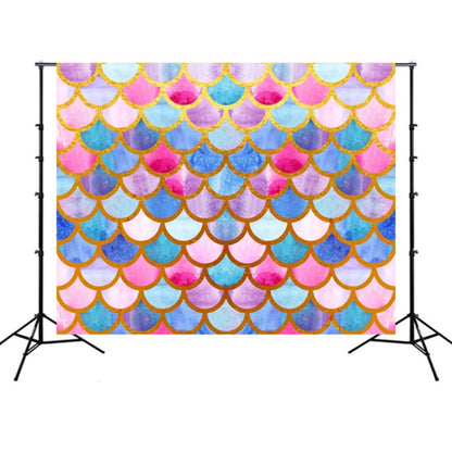 2.1m x 1.5m Mermaid Scales 3D Childrens Birthday Party Photo Photography Background Cloth - Camera Accessories by buy2fix | Online Shopping UK | buy2fix