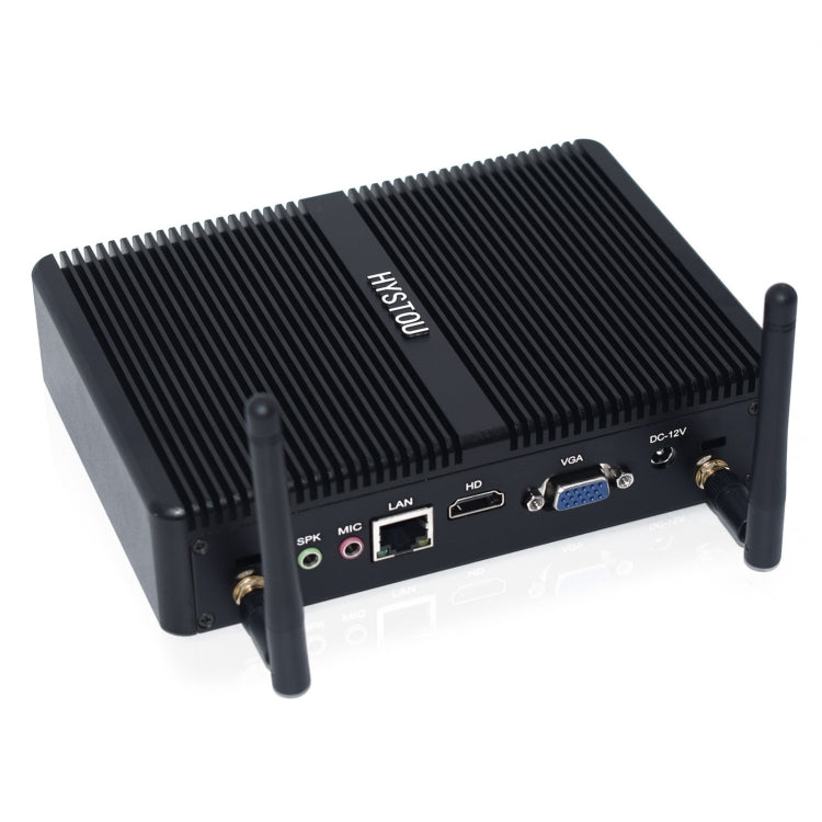 HYSTOU H2 Windows / Linux System Mini PC, Intel Core I3-7167U Dual Core Four Threads up to 2.80GHz, Support mSATA 3.0, 4GB RAM DDR4 + 256GB SSD (Black) - Windows Mini PCs by HYSTOU | Online Shopping UK | buy2fix