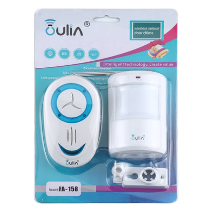 OULIA 220V Wireless Sensor Door Chime Electro Guard Watch, US Plug - Security by buy2fix | Online Shopping UK | buy2fix