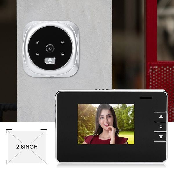 2.8Y 2.8 inch Screen 0.3MP Security Camera Peephole Viewer Digital Peephole Door Bell - Security by buy2fix | Online Shopping UK | buy2fix