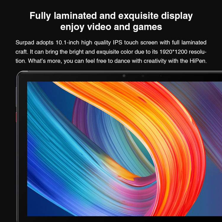 CHUWI Surpad 4G LTE Tablet PC, 10.1 inch, 4GB+128GB, Android 10.0, Helio MT6771V Octa Core up to 2.0GHz, Support Dual SIM & OTG & Bluetooth & Dual Band WiFi, EU Plug (Black+Grey) - CHUWI by CHUWI | Online Shopping UK | buy2fix