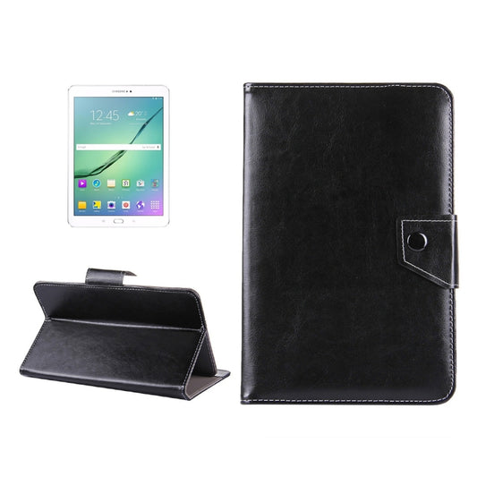 10 inch Tablets Leather Case Crazy Horse Texture Protective Case Shell with Holder for Asus ZenPad 10 Z300C, Huawei MediaPad M2 10.0-A01W, Cube IWORK10(Black) - 10 - 11 inch by buy2fix | Online Shopping UK | buy2fix