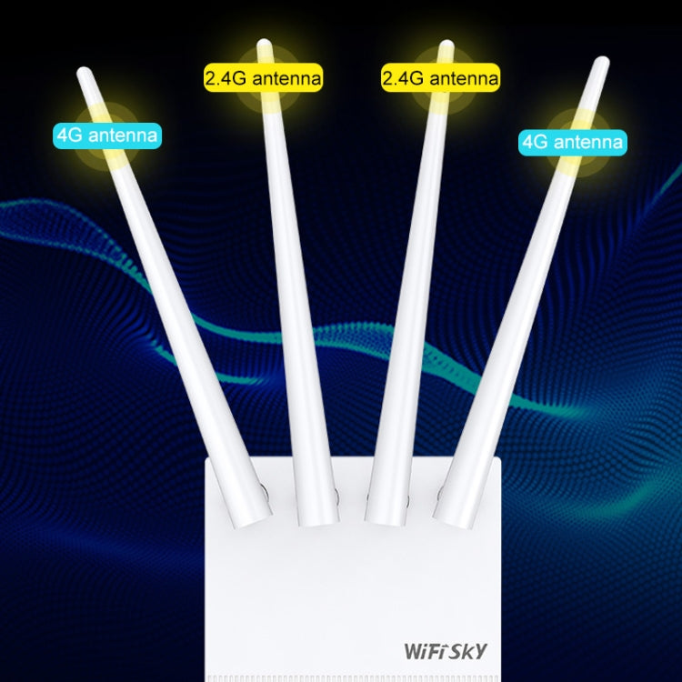 COMFAST GR401 300Mbps 4G Household Signal Amplifier Wireless Router Repeater WIFI Base Station with 4 Antennas, Asia Pacific Edition - Wireless Routers by COMFAST | Online Shopping UK | buy2fix