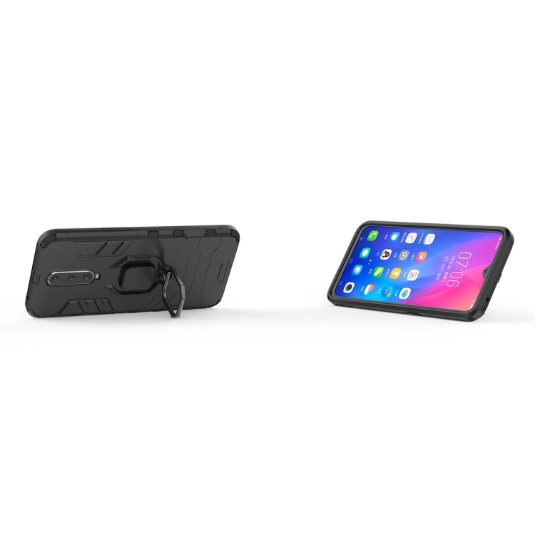 PC + TPU Shockproof Protective Case with Magnetic Ring Holder for Xiaomi Pocophone F1(Black) - Xiaomi Accessories by buy2fix | Online Shopping UK | buy2fix