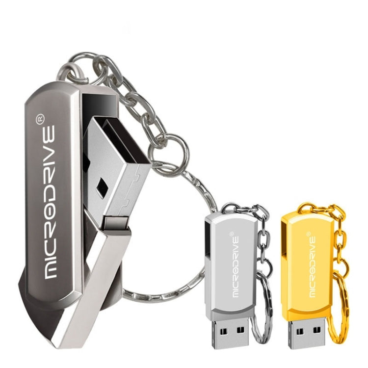 MicroDrive 4GB USB 2.0 Creative Personality Metal U Disk with Hook (Silver) - USB Flash Drives by MicroDrive | Online Shopping UK | buy2fix