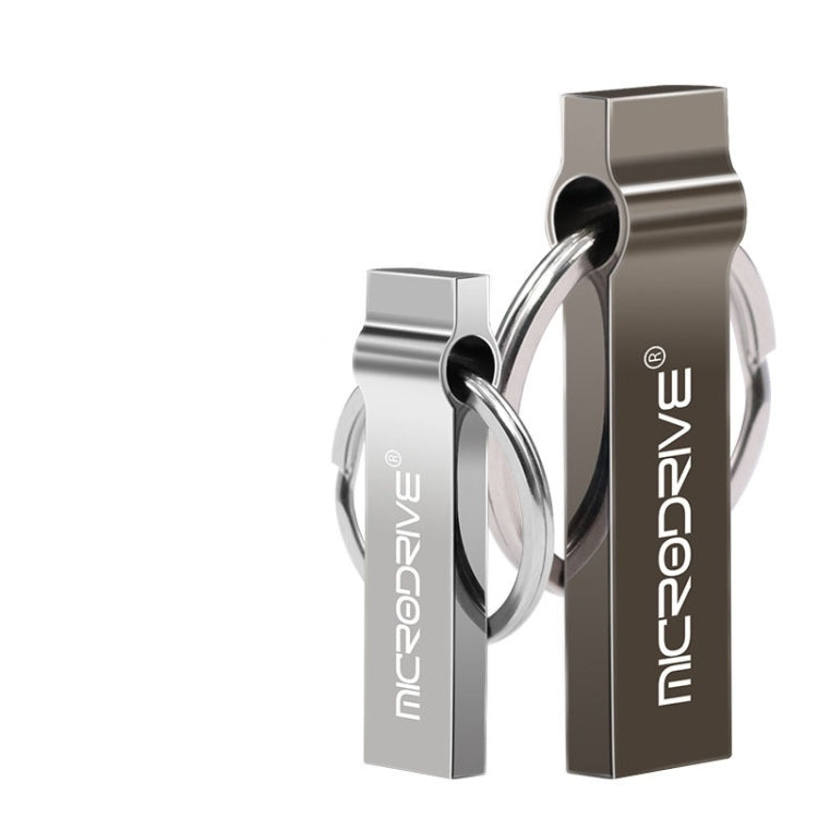 MicroDrive 8GB USB 2.0 Metal Keychain U Disk (Black) - Computer & Networking by MicroDrive | Online Shopping UK | buy2fix