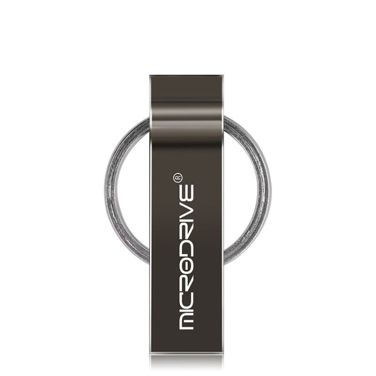 MicroDrive 16GB USB 2.0 Metal Keychain U Disk (Black) - Computer & Networking by MicroDrive | Online Shopping UK | buy2fix