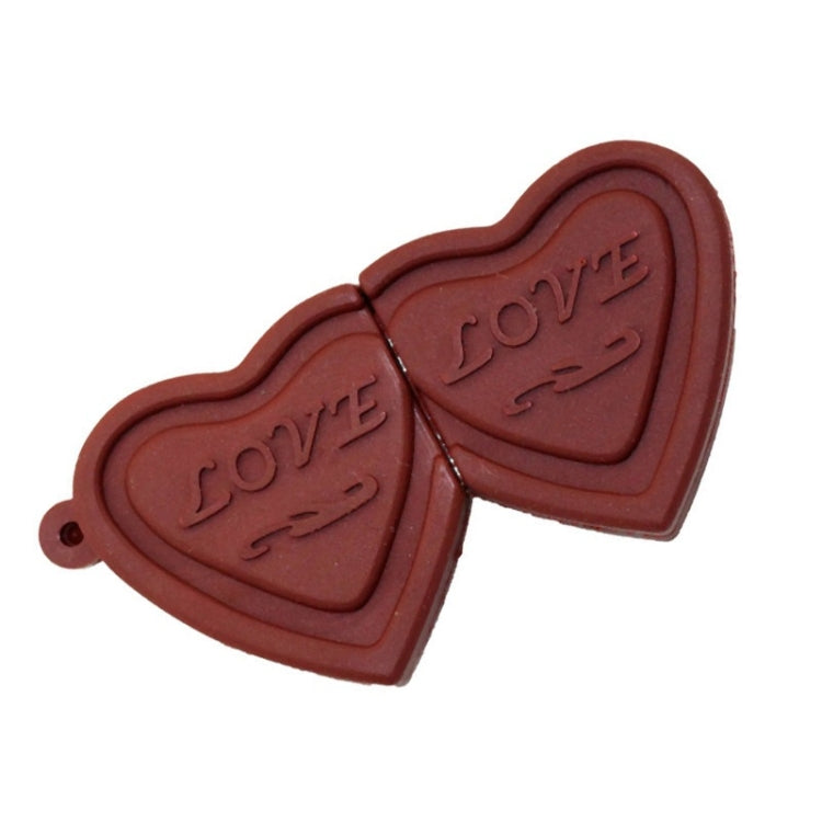 MicroDrive 128GB USB 2.0 Creative Heart Chocolate U Disk - Computer & Networking by MicroDrive | Online Shopping UK | buy2fix